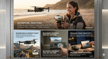 Load image into Gallery viewer, Massvolt Micro Explorer: The Ultimate Beginner-Friendly Foldable Drone