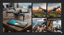 Load image into Gallery viewer, Massvolt Andowl Q718 Ultra-Portable 4K WiFi Drone