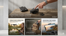 Load image into Gallery viewer, Massvolt Micro Explorer: The Ultimate Beginner-Friendly Foldable Drone