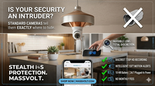 Load image into Gallery viewer, MASSVOLT Stealth-Time HD Wi-Fi Clock Camera
