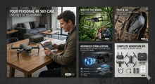 Load image into Gallery viewer, Massvolt Andowl Q718 Ultra-Portable 4K WiFi Drone

